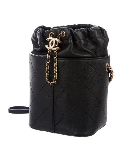 drawstring bag chanel black|chanel drawstring bag 2021.